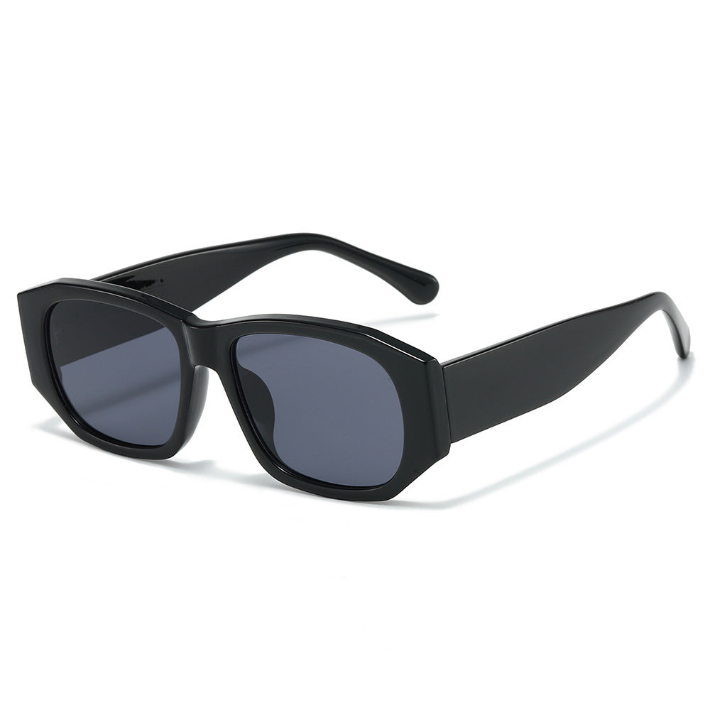 Oversized Geometric Sunglasses with Gradient Lenses Bowlift