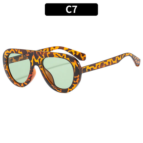 Fashionable Oversized Shield Sunglasses