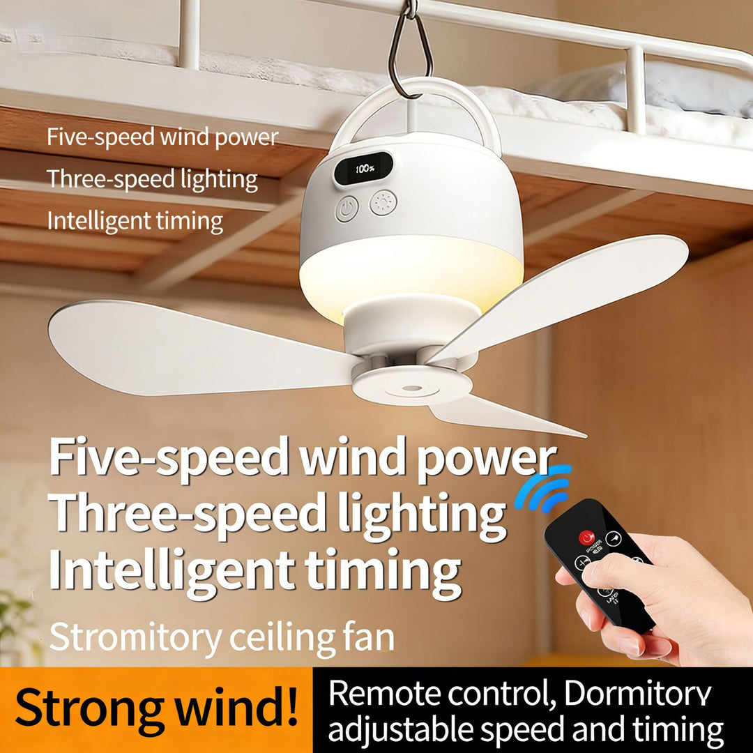 Portable Hanging LED Ceiling Fan Bowlift
