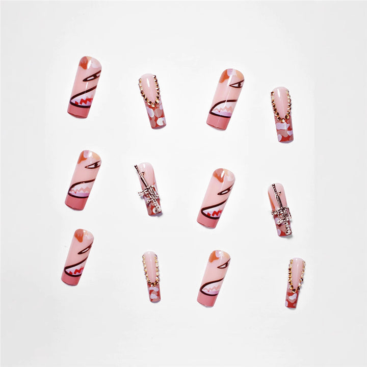 Artistic Decorative Press-On Nail Extensions Bowlift