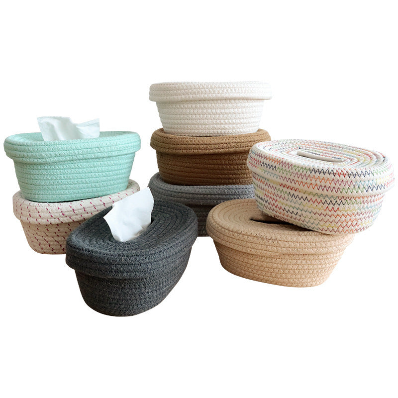 Decorative Woven Tissue Basket