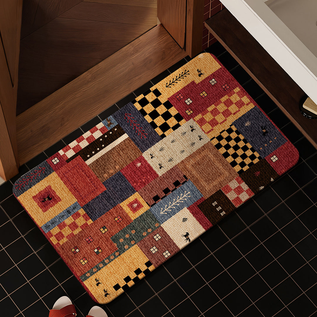 Decorative Star-patterned Bath Mat Bowlift