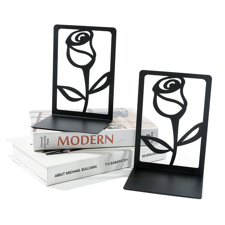 Floral-Inspired Decorative Bookends