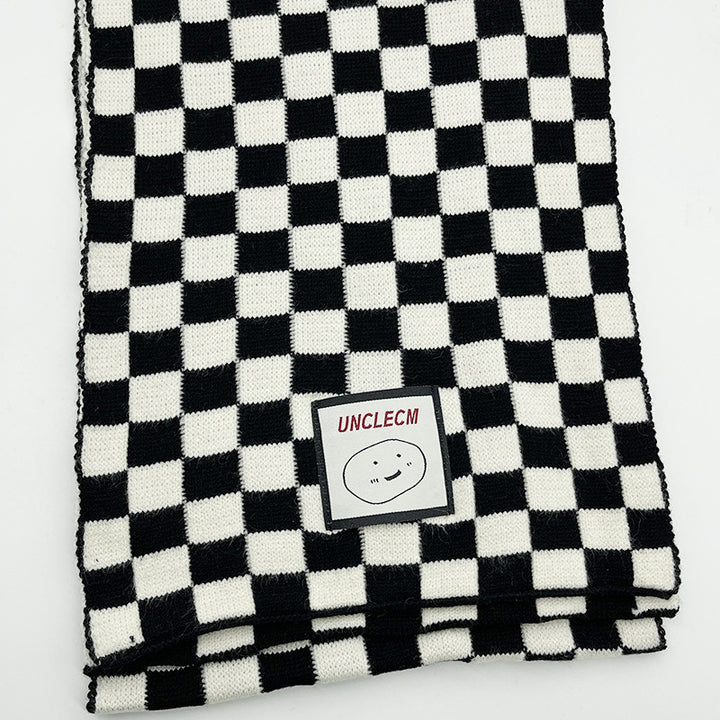 Women Stylish Check Scarf Bowlift