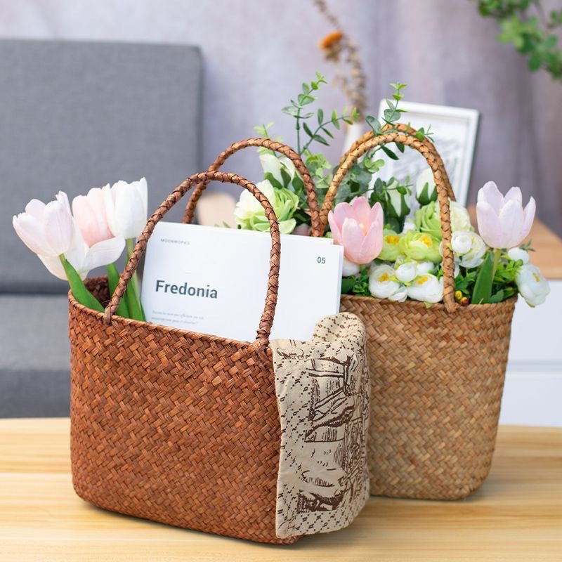 Eco-Friendly Woven Plant Basket Bowlift