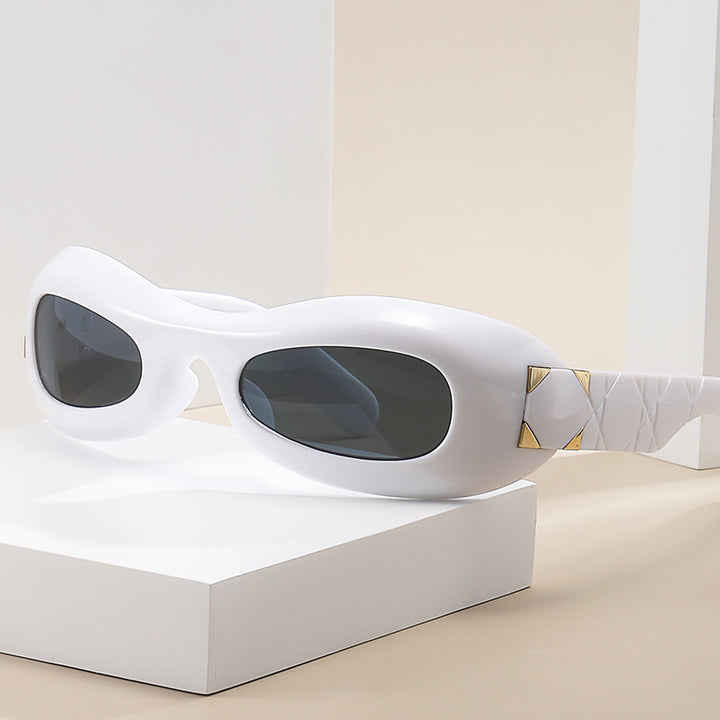 Women's futuristic designer sunglasses with innovative Bowlift frame