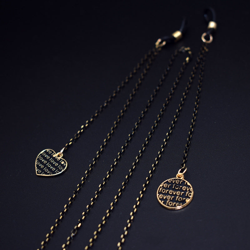 Elegant Heart Pendant Eyewear Chain Bowlift