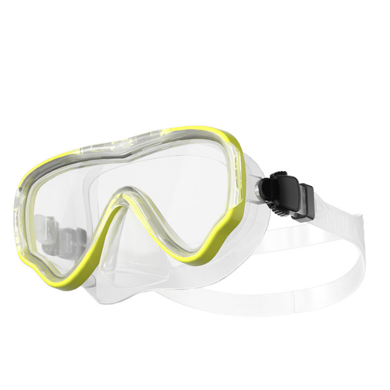 Diving mask with anti-fog technology and wide field of vision Bowlift