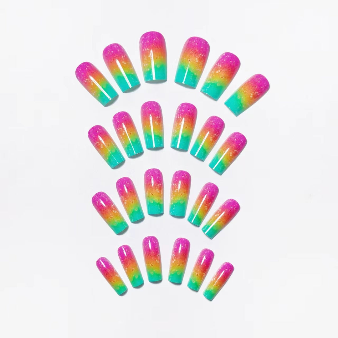 Gradient Glitter Ombre Nail Art Bowlift