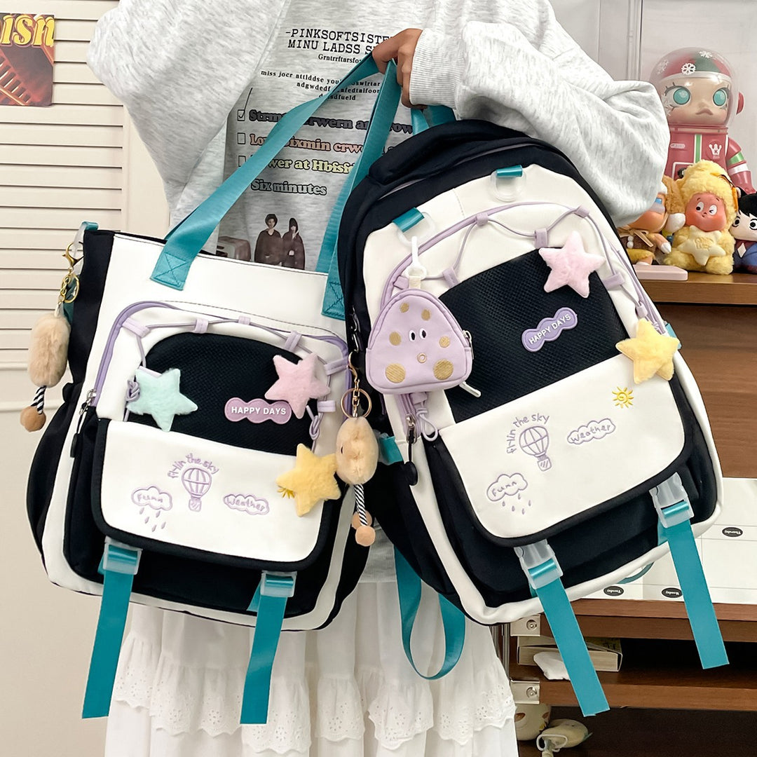 Fun-Themed Multi-Pocket Backpack