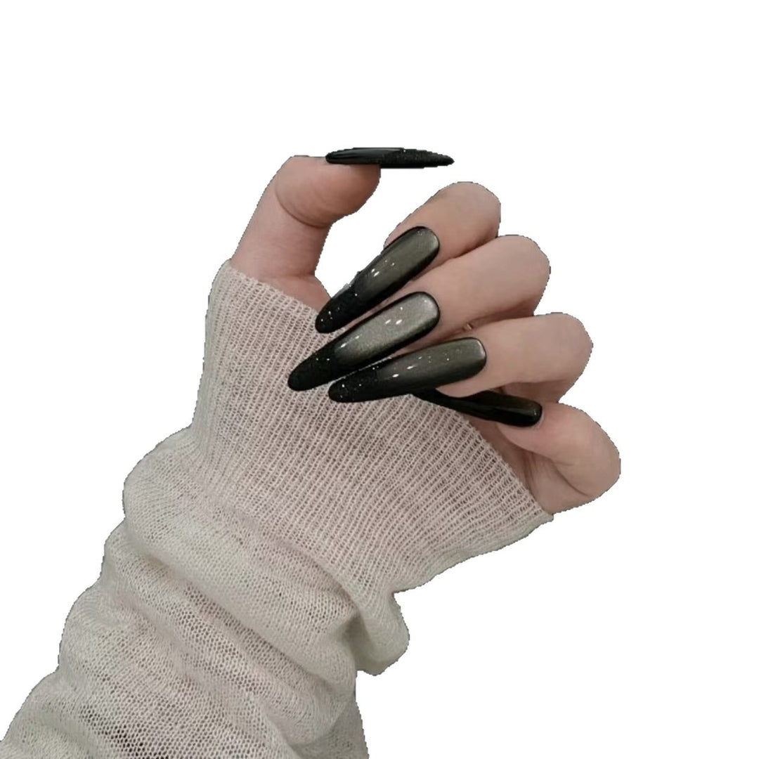 Glossy Acrylic Nail Extensions Bowlift