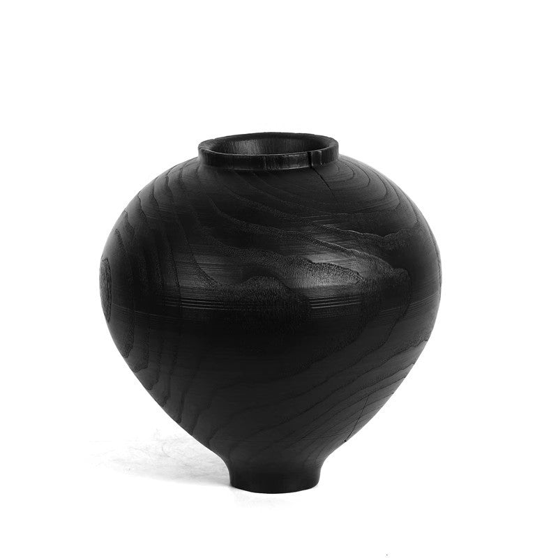 Elegant Artisan Decorative Wooden Vase