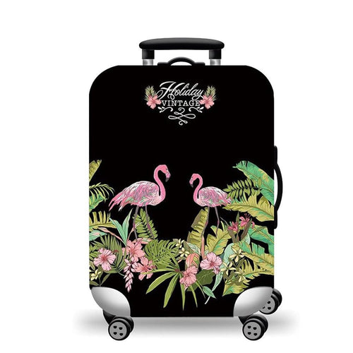 Women hard shell suitcase with stylish flamingo design Bowlift