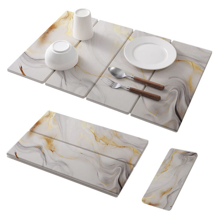 Marble Effect Dining Placemats