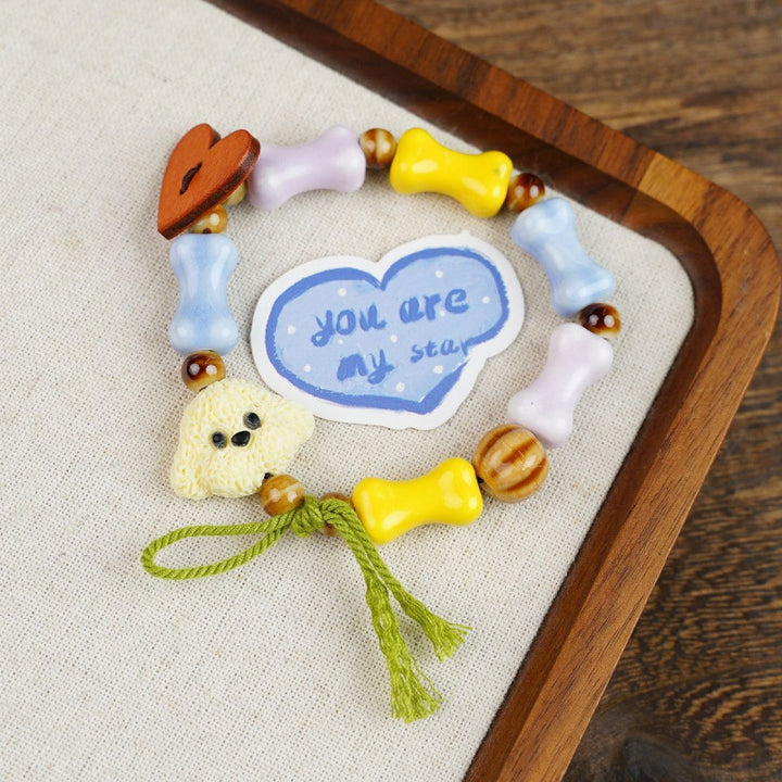 Heart-Shaped Beaded Bracelet Bowlift