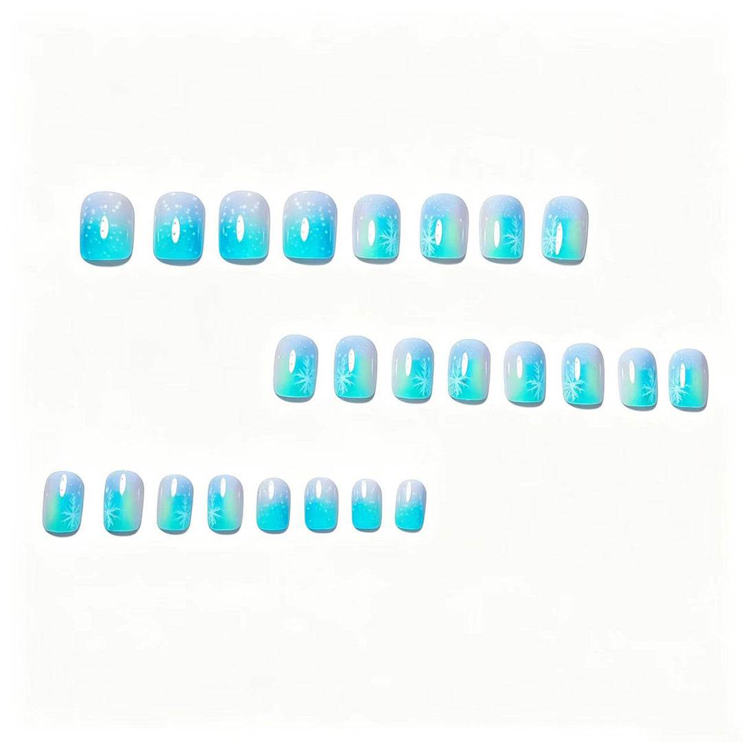 Artistic Winter Wonderland Nail Art Bowlift