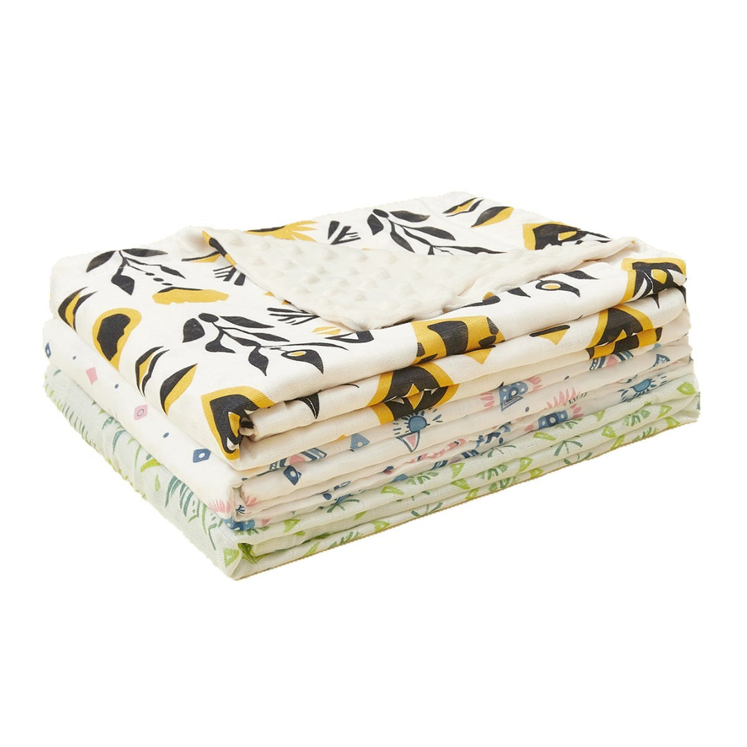 Soft Cotton Muslin Baby Blanket Bowlift
