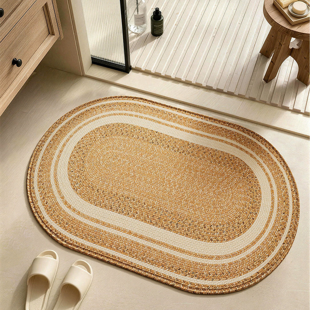 Natural Fiber Bath Rug Bowlift