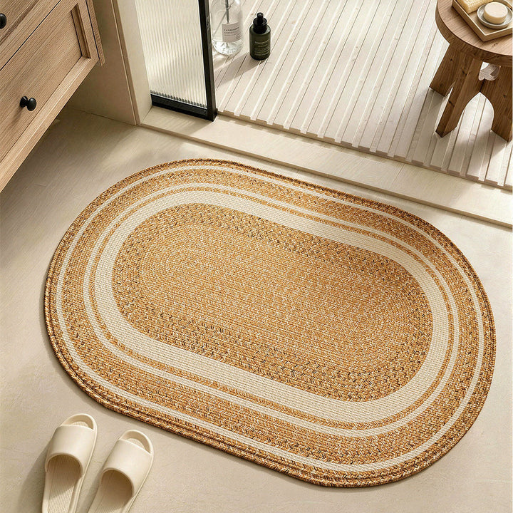 Natural Fiber Bath Rug Bowlift