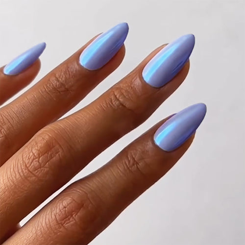 Elegant Glossy Almond-Shaped Press-On Nails Bowlift