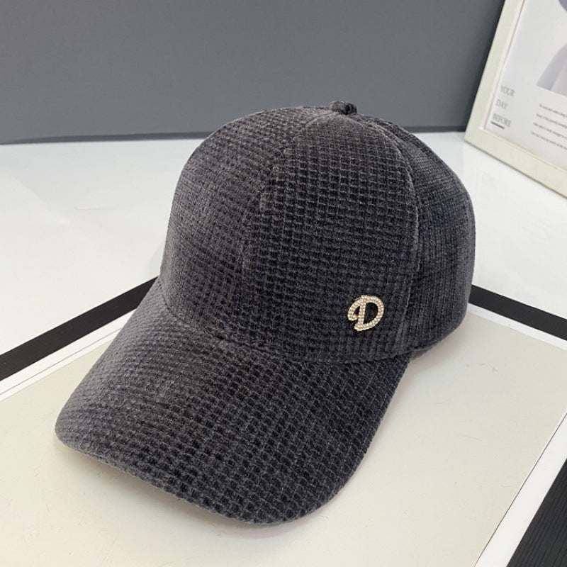 Women's Embellished Textured Baseball Cap Bowlift