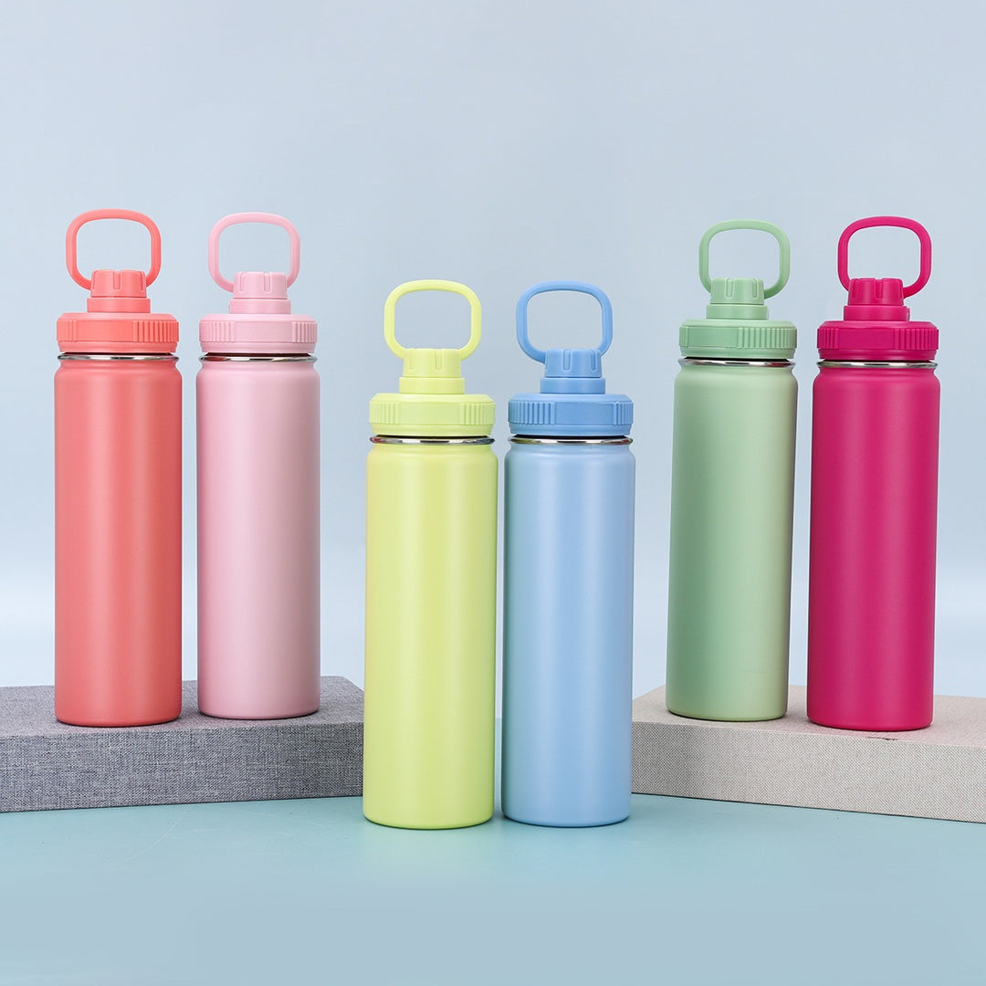 Insulated Stainless Steel Sport Water Bottle with Wide-Mouth Flip Cap Bowlift