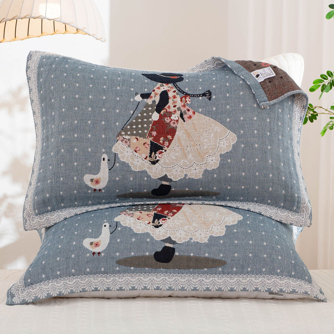 Women's pillowcase with cute dinosaur motif Bowlift