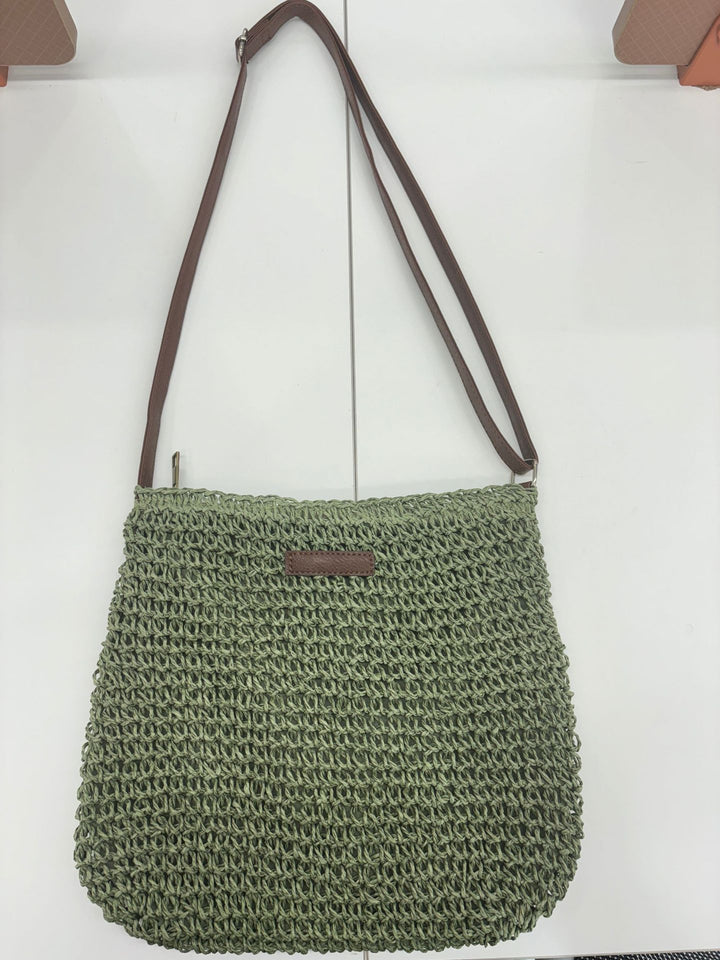 Practical handbag made of woven natural material Bowlift