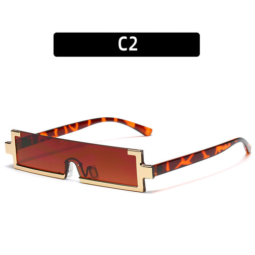 Fashion-Forward Geometric Shield Sunglasses