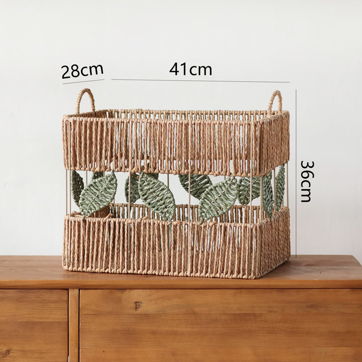 Decorative basket with plant motif Bowlift