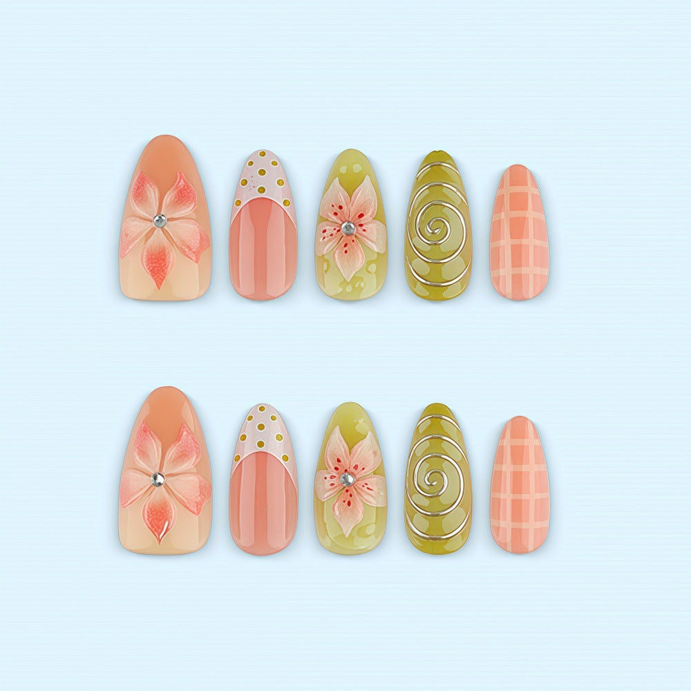 Creative Flower Nail Design Bowlift