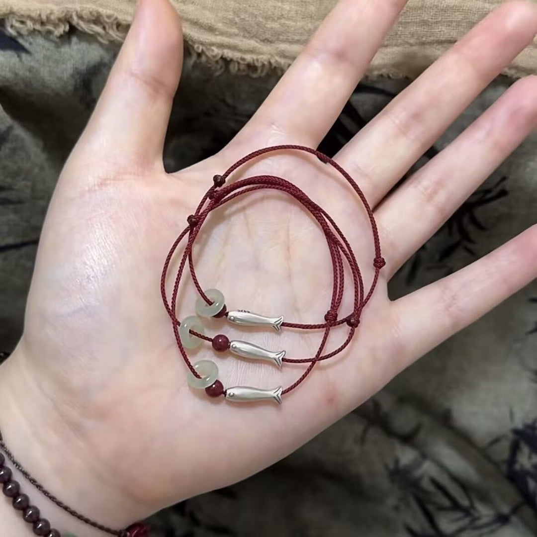 Minimalist Fish Charm Bracelet Bowlift