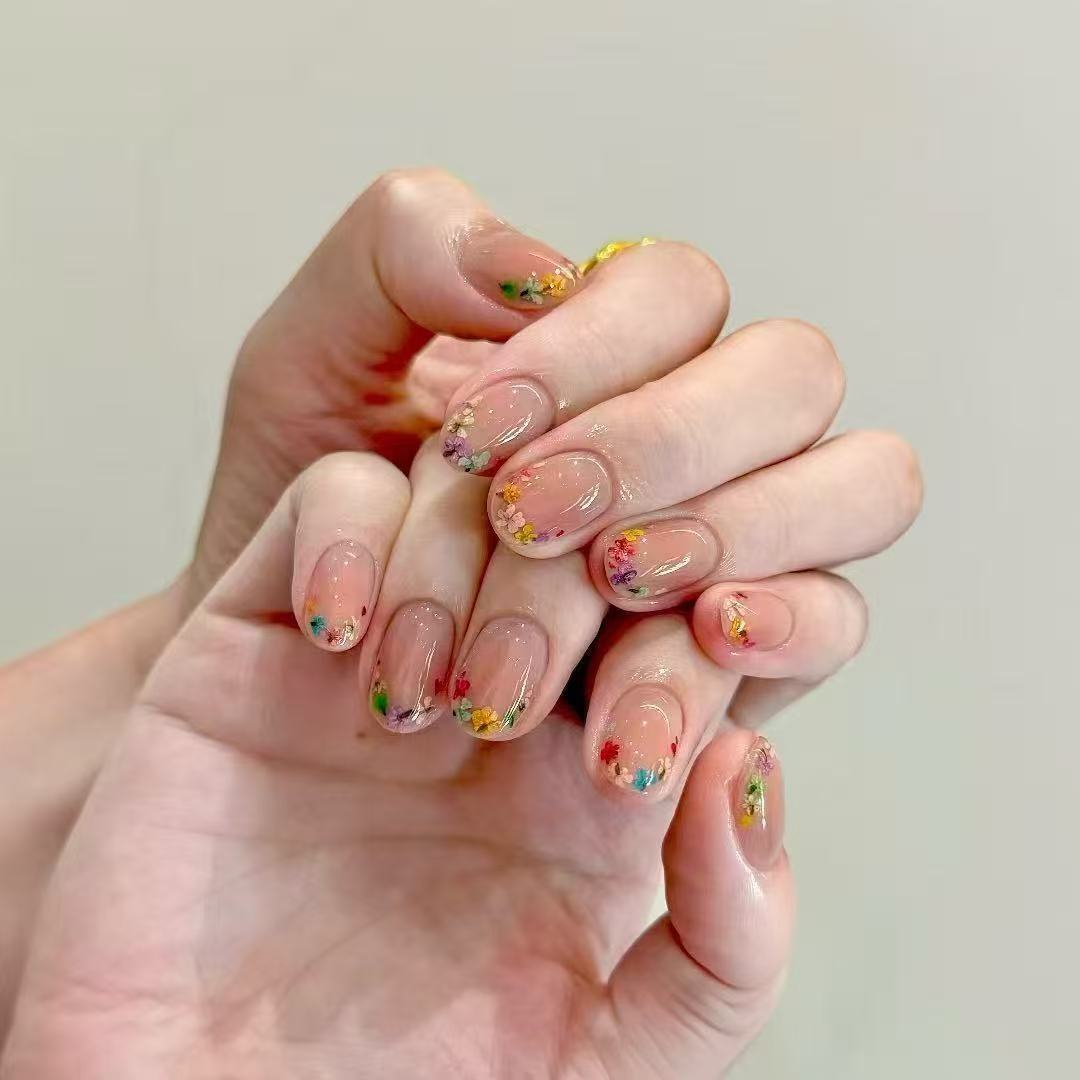 Artistic Cat-Themed Press-On Nail Art Set Bowlift
