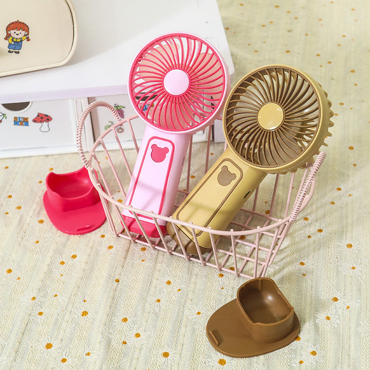 Women's Mini Hand Fan with USB Charging Function Bowlift