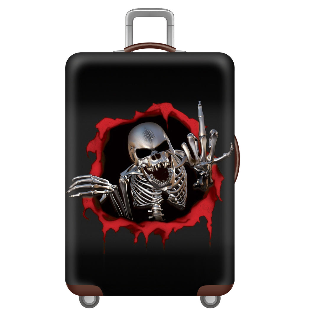 Men's hard-shell suitcase with unique skull design Bowlift