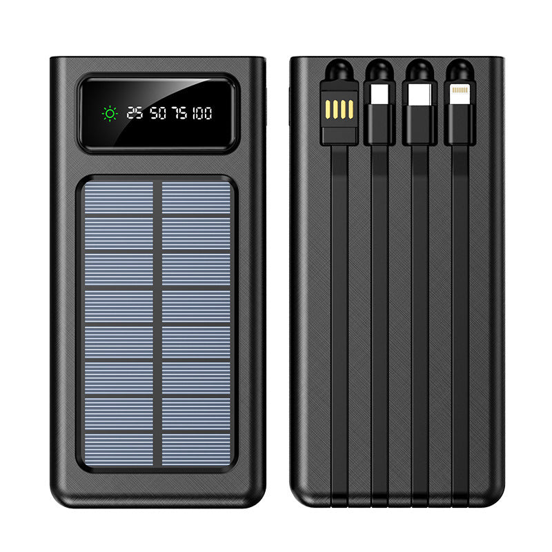 Solar-powered power bank with multifunctional connection and digital display Bowlift