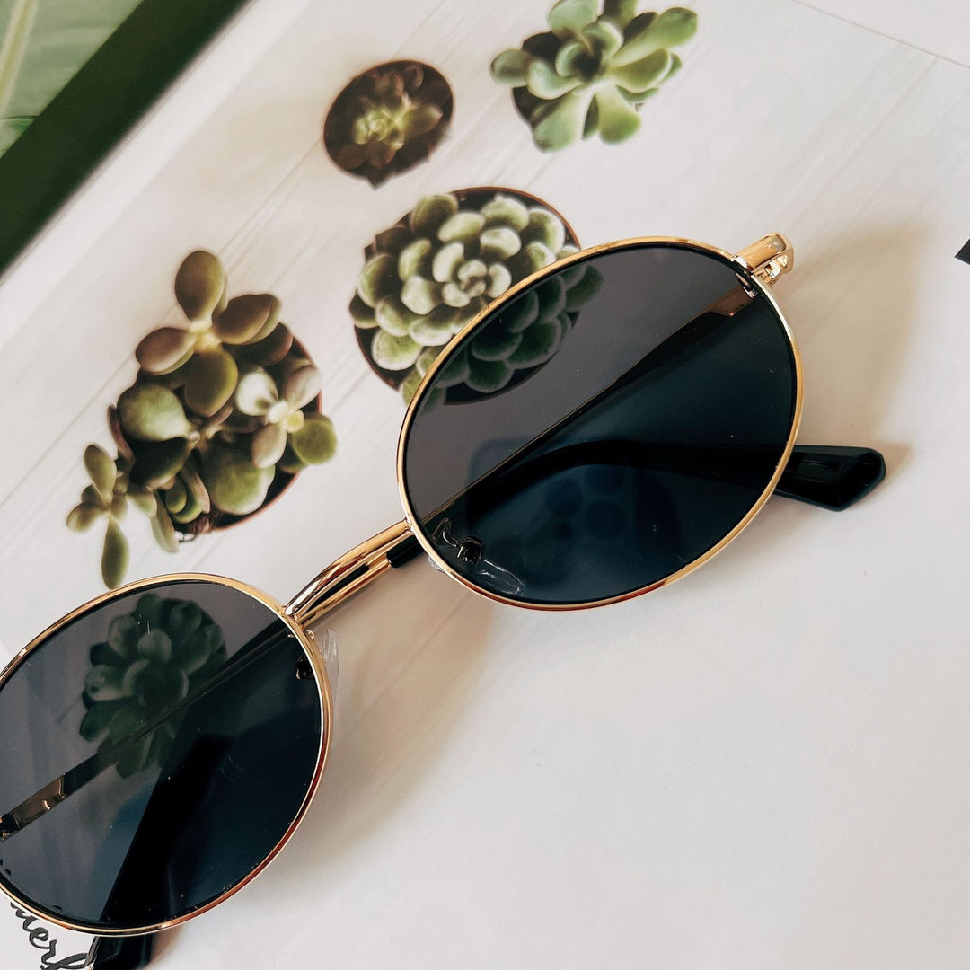 Retro Oval Frame Sunglasses Bowlift