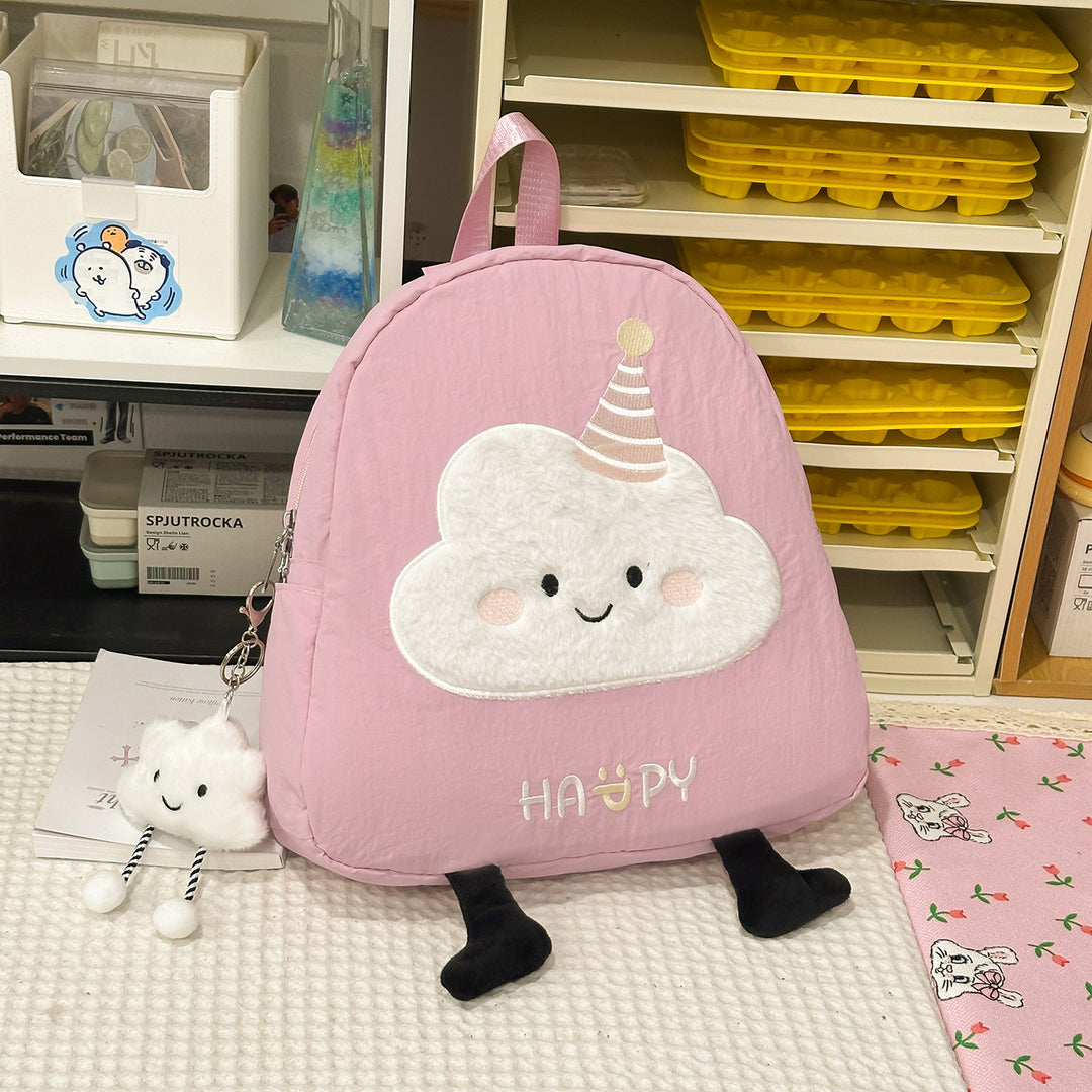 Plush Animal-Themed Backpack