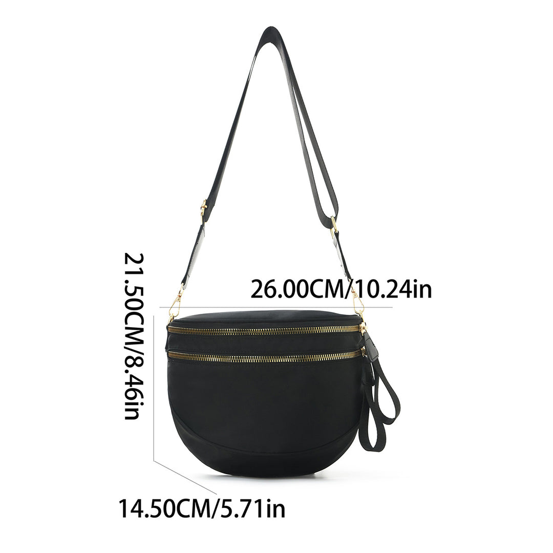 Shoulder bag with stylish check pattern and spacious compartment system Bowlift