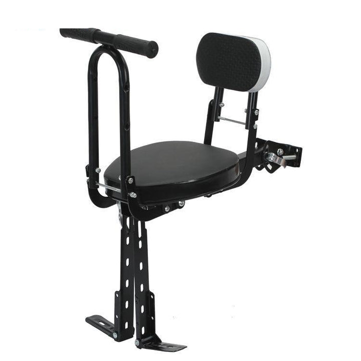 detachable padded bicycle passenger seat with adjustable backrest and reinforced mounting bracket Bowlift