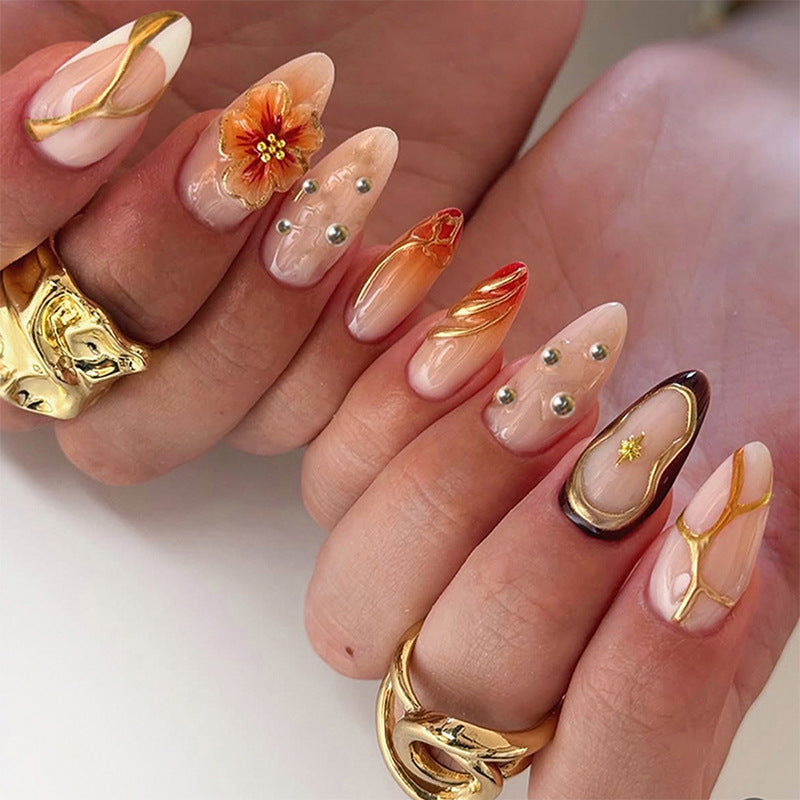 Do-it-Yourself artificial nails with floral designs Bowlift