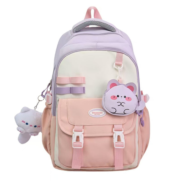 Cartoon-Themed Plush Backpack Bowlift
