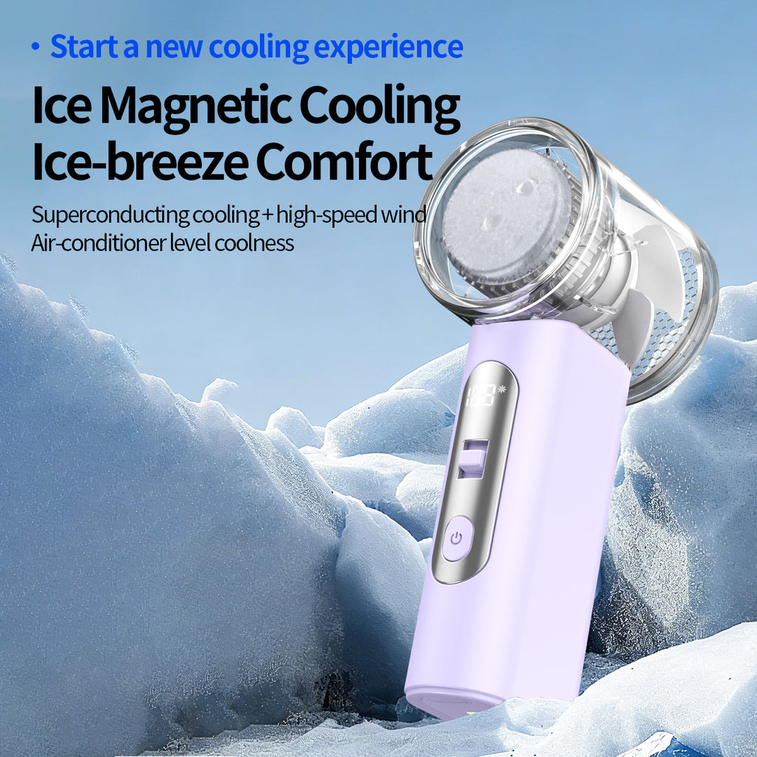 Women's Portable Mini Wind Cooler with HD Display Bowlift