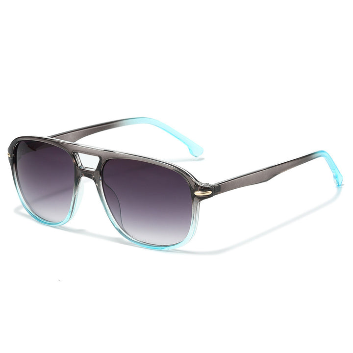 Oversized Gradient Lens Shield Sunglasses Bowlift