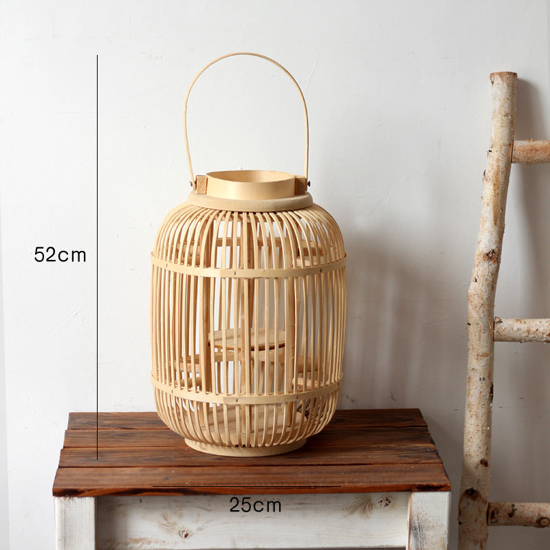 Decorative Lantern made of Rattan Bowlift