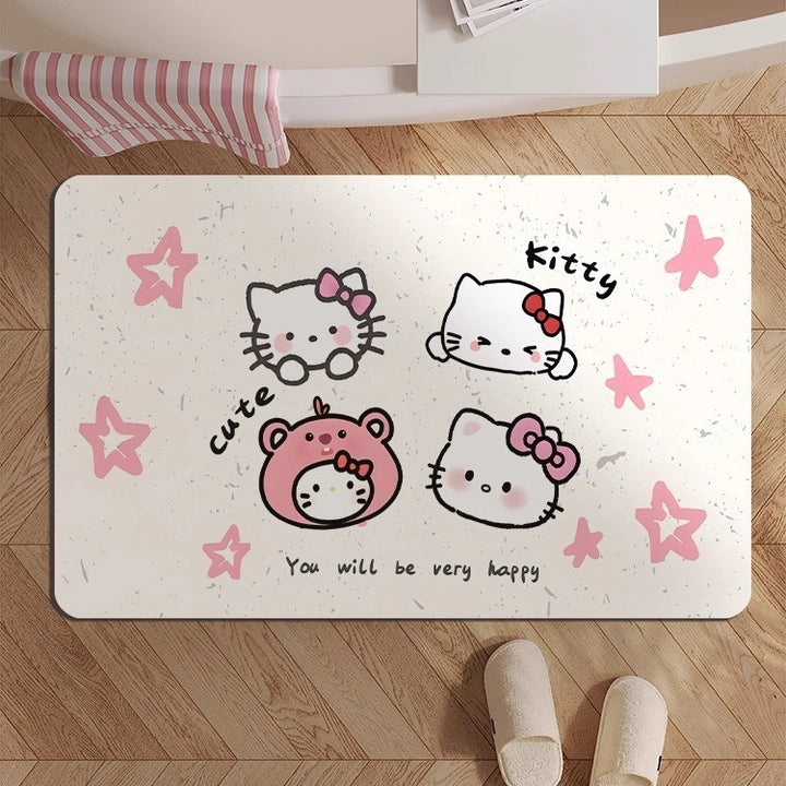 Whimsical Animal-Themed Bath Mat