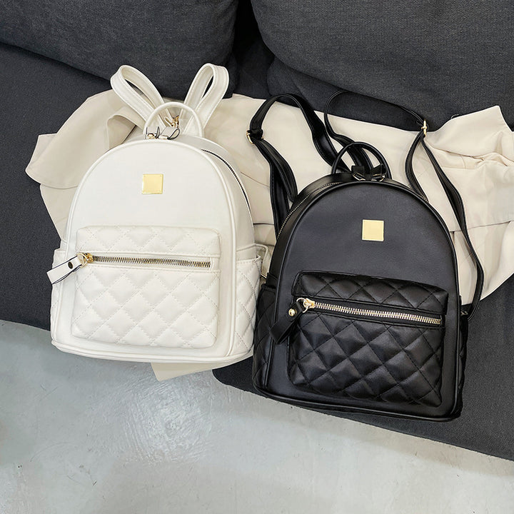 Quilted Leather Mini Backpack Bowlift