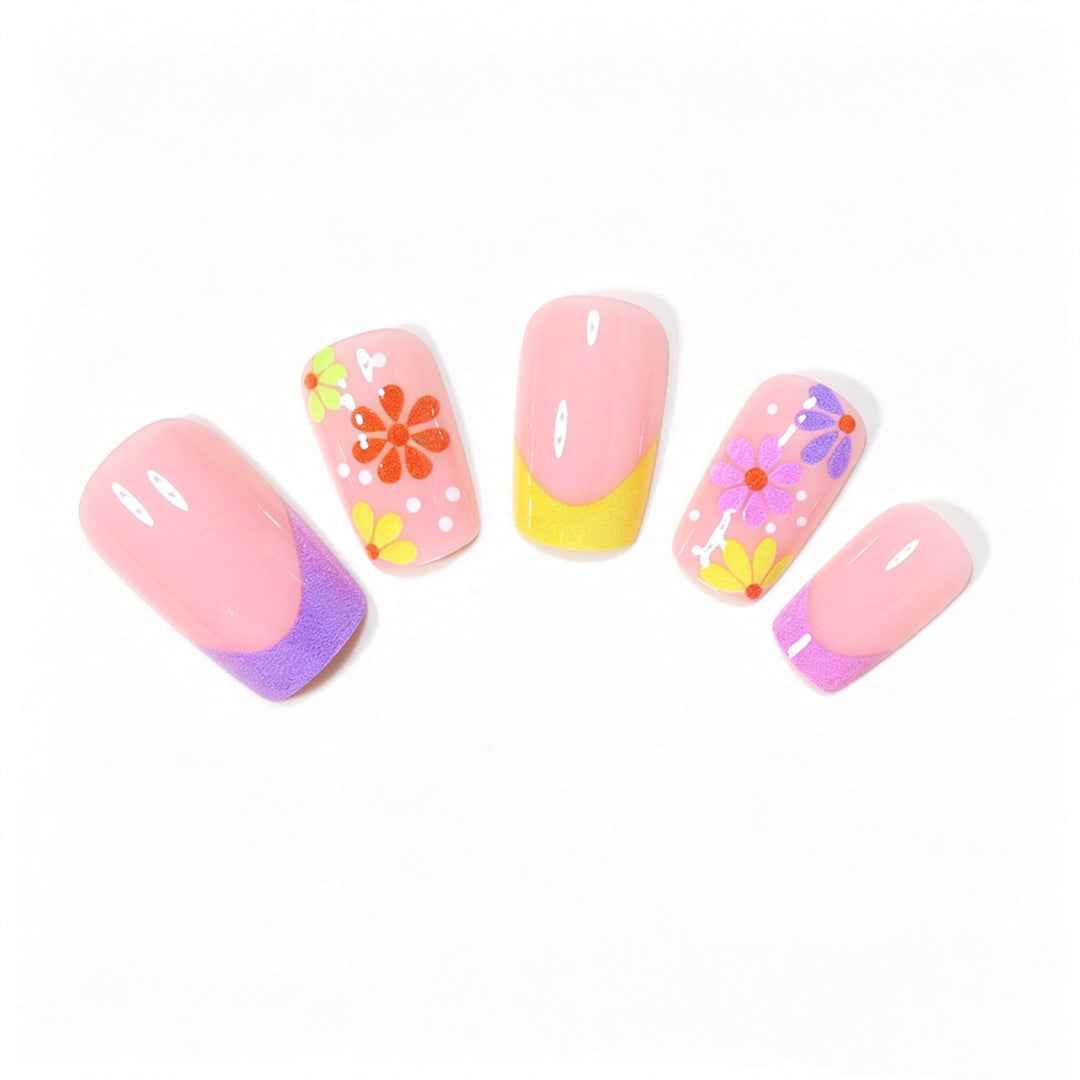 Decorative Floral Nail Art Design Bowlift