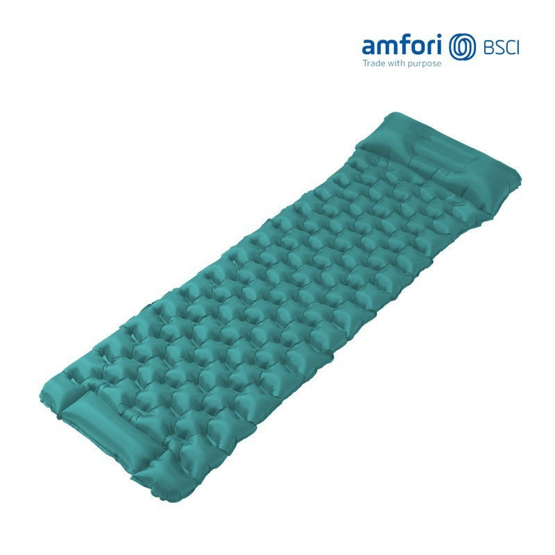 ultralight packable inflatable camping sleeping pad with ergonomic air-cell support Bowlift
