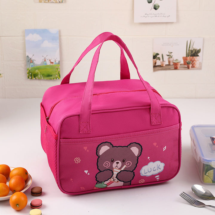 Cute Bear-Themed Insulated Lunch Bag Bowlift